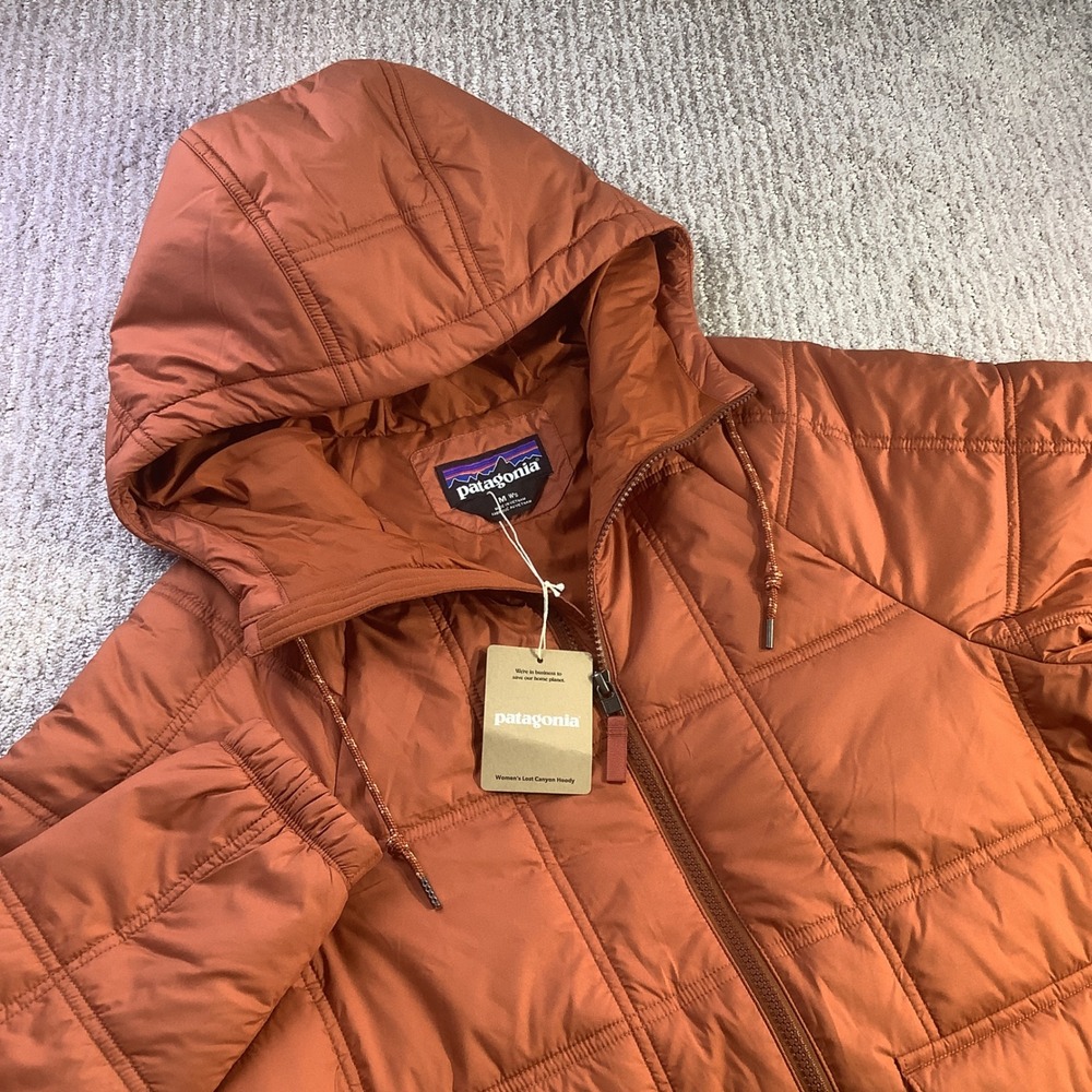Patagonia Women's Lost Canyon Hoody Puffer Jacket in Burnished Red